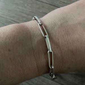 Silver link bracelet by Banana Republic